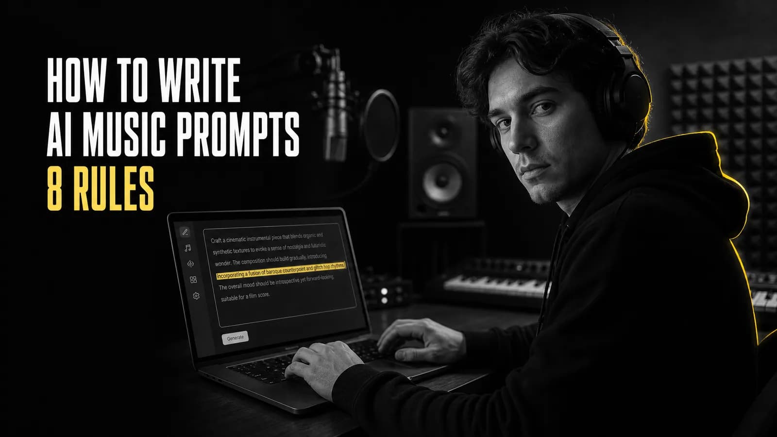 How to Write AI Music Prompts: 8 Rules for Better Results