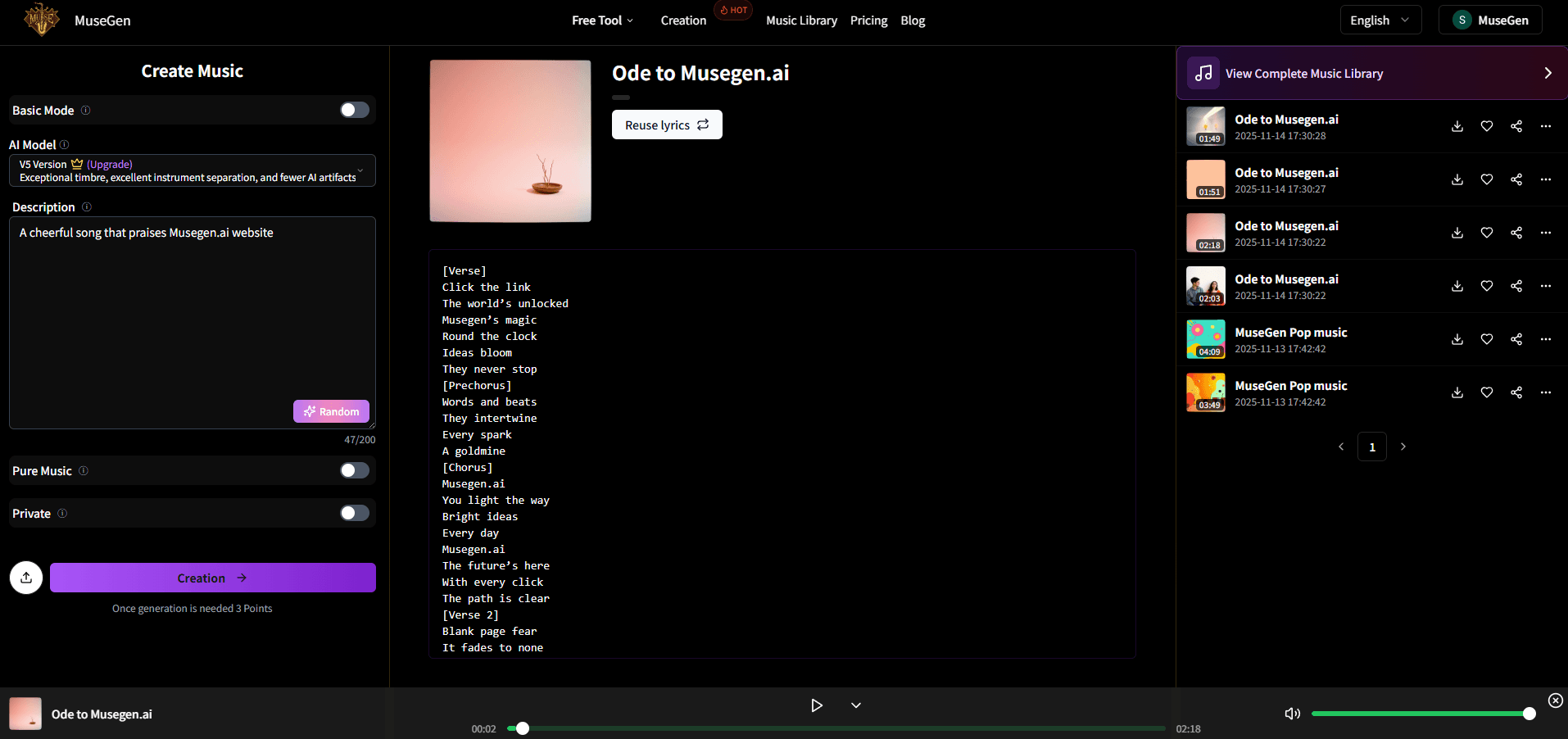 Crea Canciones Originales al Instante
