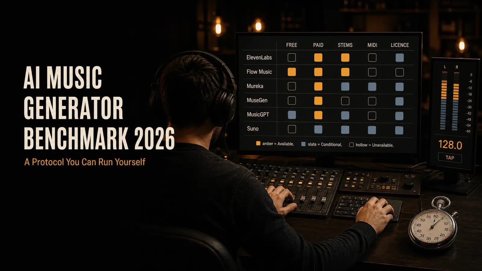 AI Music Generator Benchmark 2026: A Protocol You Can Run Yourself