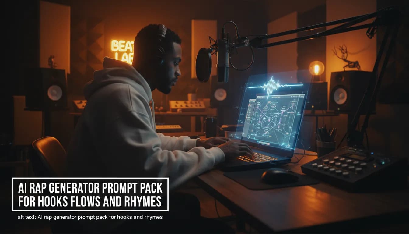 AI Rap Generator Prompt Pack: 25 Hooks, Flows & Rhymes