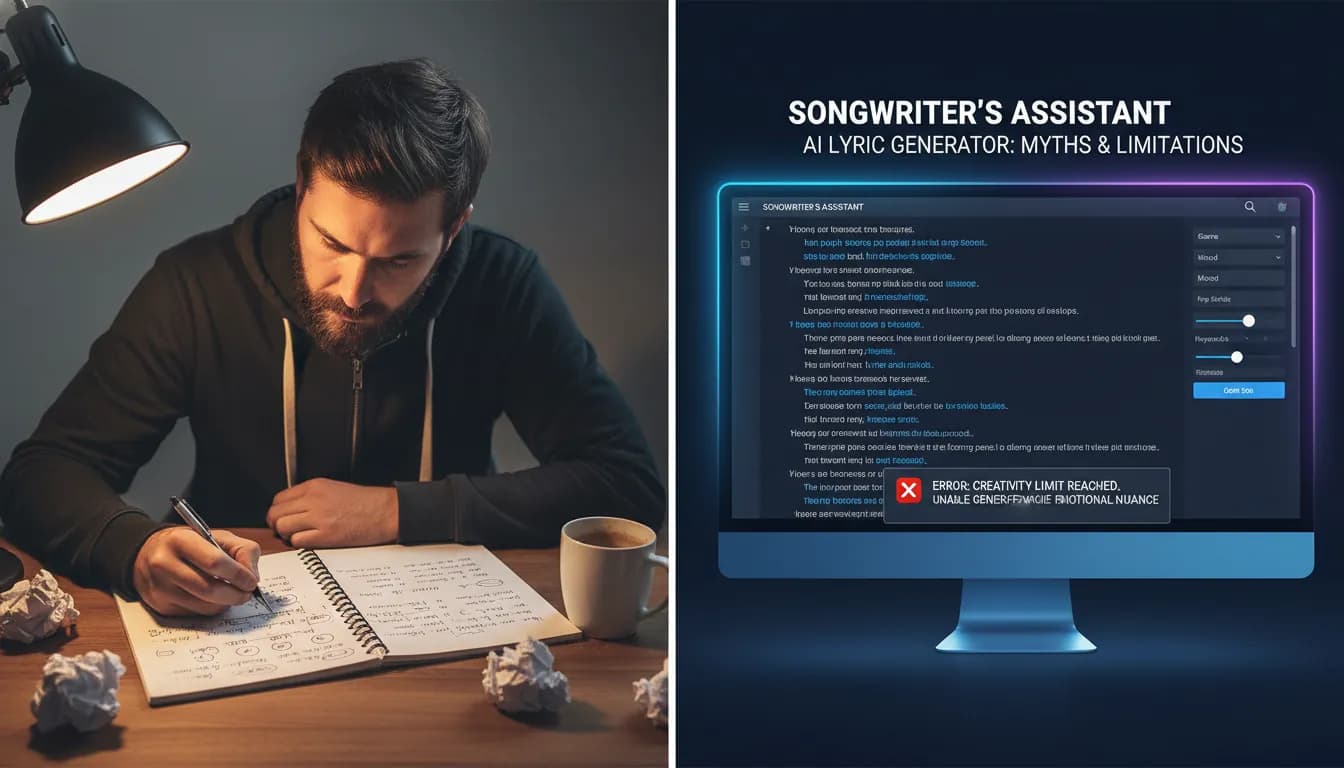 Song Lyric Maker Myths: What AI Can't Write Yet