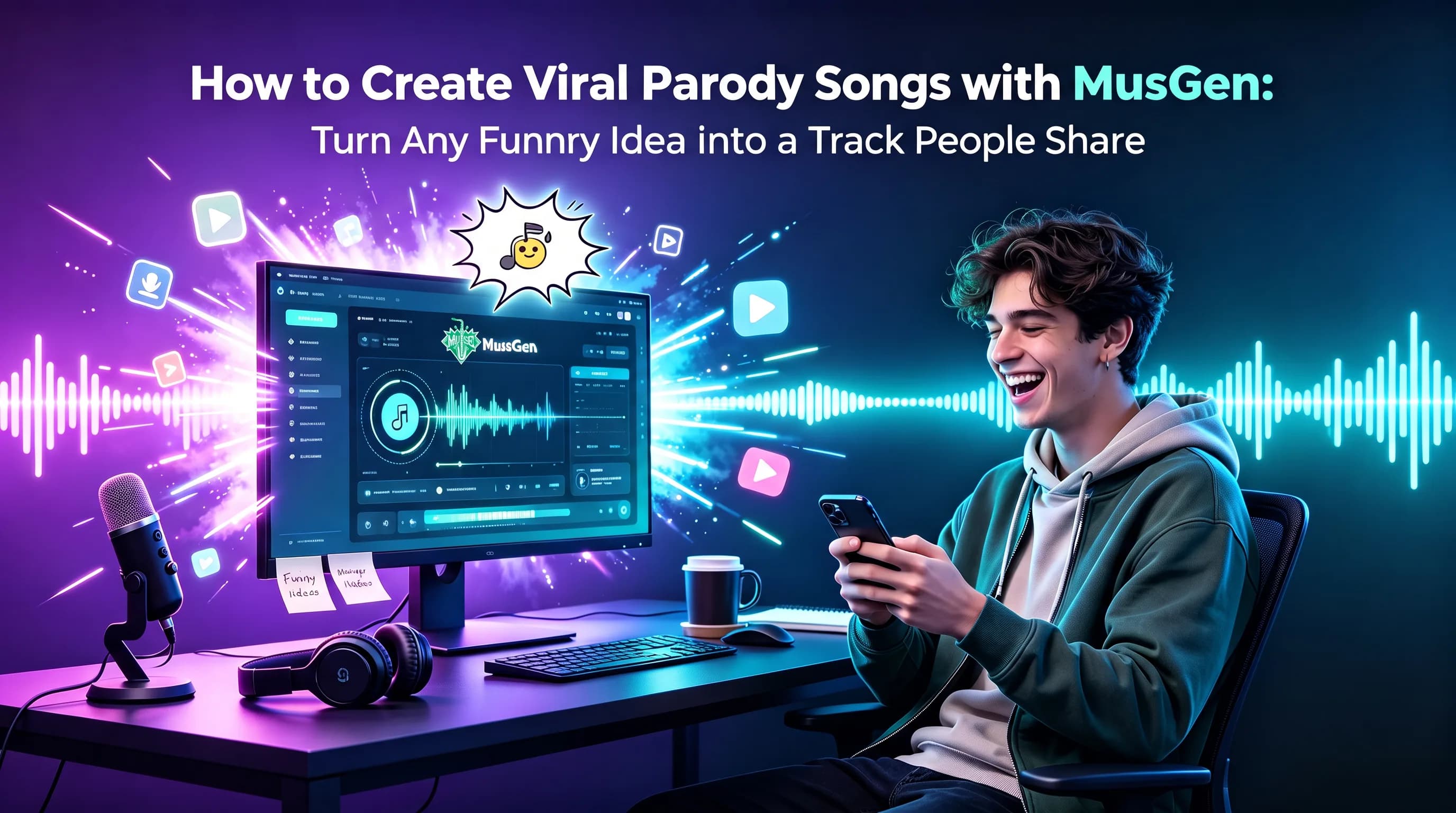 How to Create Viral Parody Songs with MuseGen: Turn Any Funny Idea Into a Track People Share