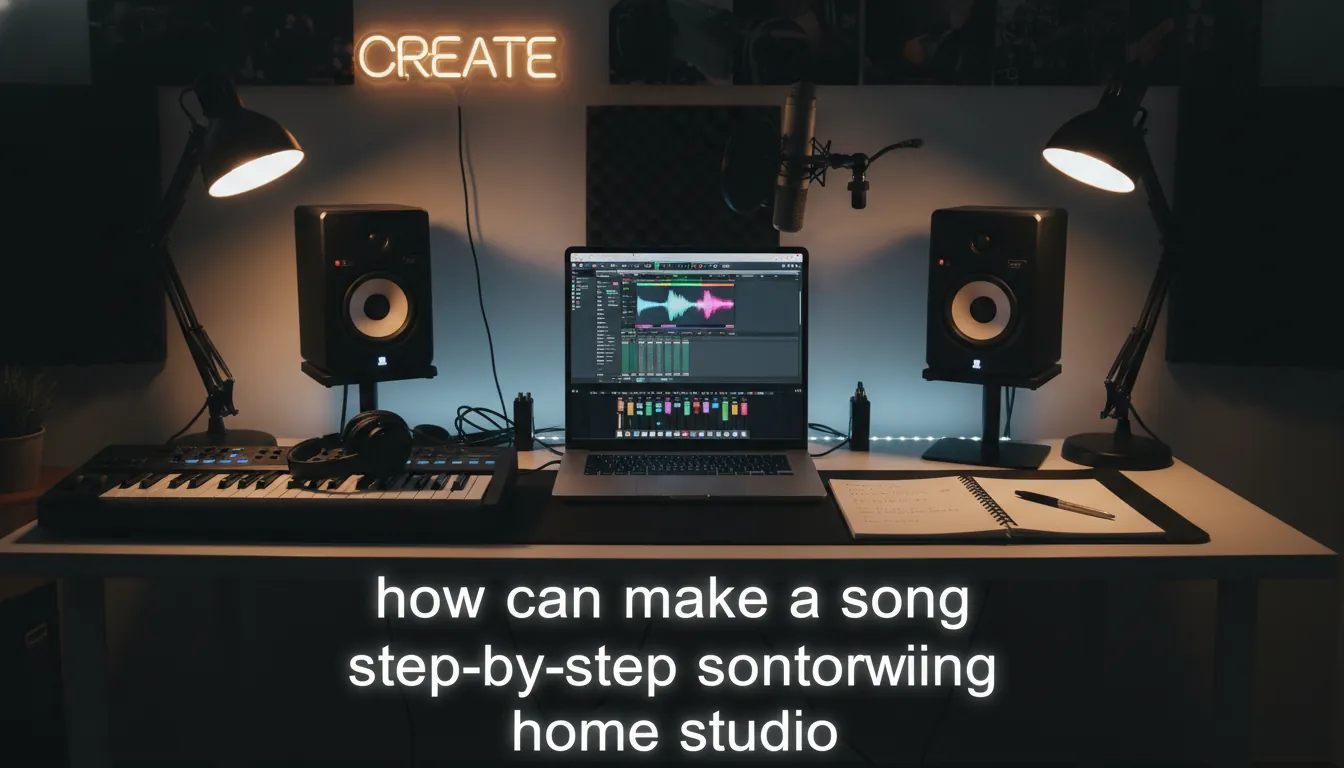 how can make a song step-by-step songwriting home studio