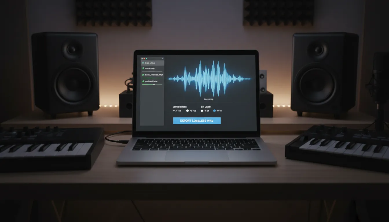 mp3 to wav converter checklist lossless wav export settings