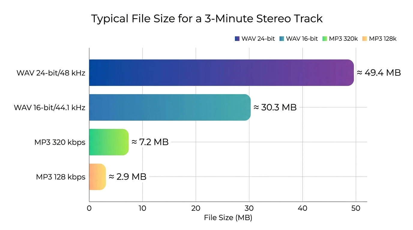 Will converting MP3 to WAV lose quality