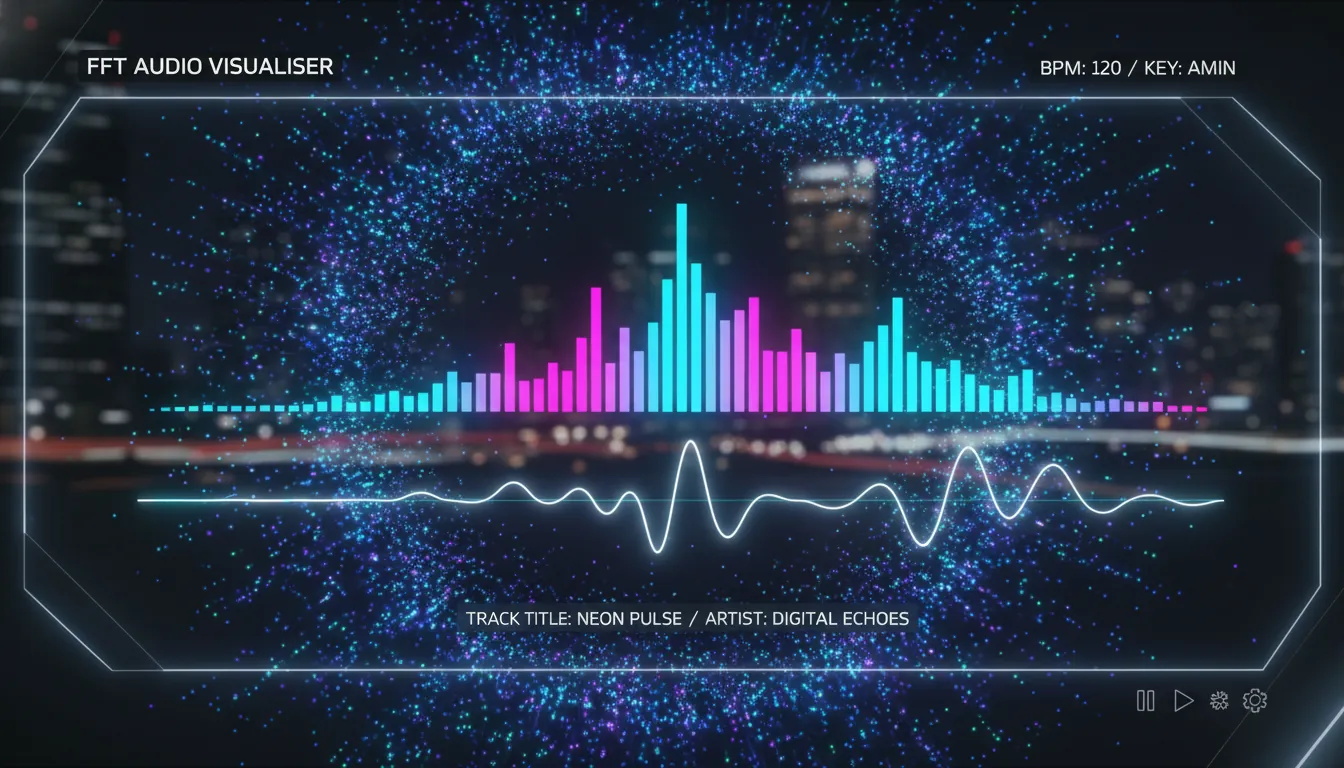music visualiser spectrum FFT audio reactive visuals